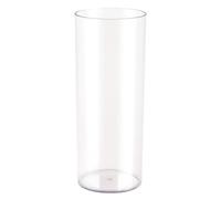 Grand vase cylindrique en acrylique transparent incassable pour décoration de mariage, maison, bureau (12 x 30 cm)