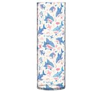 Grand vase en plastique transparent avec motif requins - Esthétique - Pour bougies, centres de table, bibliothèque, décoration de mariage