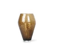 Ro Collection Vase en verre Crushed large Sepia brown