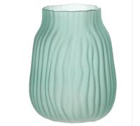 Grand Vase en Verre Vert pour Fleurs Vase de Plancher Doré 21cm Vases Décoratifs pour Centre de Table Décoration Fleurs et Farmhouse(Vert 21cm)