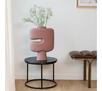 Grand vase rose en aluminium