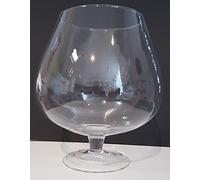 Grand verre ballon en verre de la meilleure qualité soufflé à la bouche - hauteur d’environ 24 cm, volume de 4-5 litres