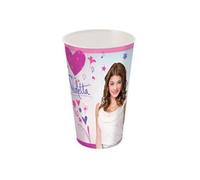 Grand Verre Violetta Pvc 15 X 8.5 Cm Violet Disney