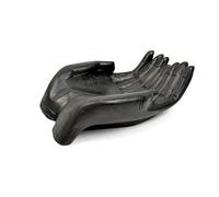 Grand Vide-Poche Forme Mains en Bois Teinte Noir ébène