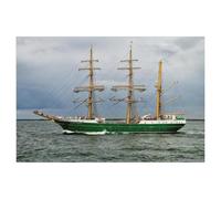Grand voilier Alexander Von Humboldt II sur la Baltique Devant Warnemünde, Hanse Sail，1000 Pièces Puzzle pour Adultes, Puzzles Classiques Puzzle en Papier 1000 Pièces-AL97