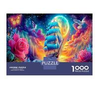 Grand voilier Puzzle DIY 1000 Pièces Océan Cosmique pour Grands-Parents Amélioration De La Mémoire Renforcement Familial Cadeau De Noël 70x50cm/1000pcs