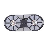 Grand Volume d'air, Refroidisseur pour Ordinateur Portable DualFan, Dissipateur de Chaleur Pliable pour Ordinateurs de Bureau avec Lumière LED Bleue, Faible Bruit, Hub (Black)