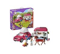 Schleich Horse Club Horse Adventure With Car & Trailer Figure Multicolore Enfants