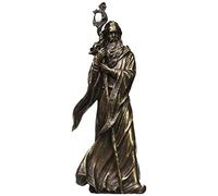 Grand Wizard Merlin w/Dragon Staff Bronze Finish Statue