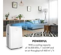 Klarstein Grandbreeze Pro 14K climatiseur 3-en-1 460 m³/h 14000 BTU/1,65 kW
