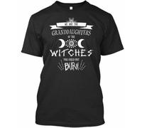 Granddaughters of The Witches We are You Could Not Burn Premium Tee T-T-Shirts à Manches Courtes Black(X-Large)