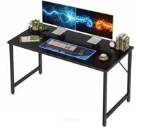 Grandder Bureau d'ordinateur de 100 cm, petit bureau de bureau à domicile pour les études, table d'écriture pour enfants, bureau simple pour PC et jeux, pieds ajustables, noir