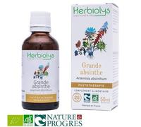 Grande Absinthe Bio - Estomac Et Vermifuge Teinture-Mère Artemisia Absinthium 50 Ml - Herbiolys