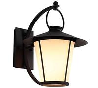 Grande applique murale d'extérieur, lanterne murale extérieure étanche, luminaire de porche, lampe murale en métal résistante aux intempéries et à la rouille avec abat-jour en verre pour l'éclairage