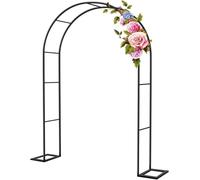 Grande arche de jardin en métal, arche de rose de mariage, arche avec cadre en acier, pergola pour plantes grimpantes, arches de support en treillis arqué