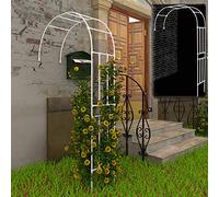 Grande arche de jardin en métal de 2,4 m élégante pour plantes grimpantes, roses et vignes - Décoration extérieure parfaite pour jardin, terrasse et mariage