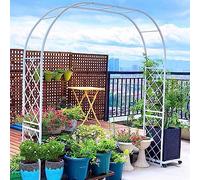 Grande arche de jardin en métal for plantes grimpantes, support 2,2 x 2,3 m, noir, idéale for jardin, pelouse, patio, cour, décoration de mariage, arches de roses for décoration de jardin(Rose,2.6*2.3
