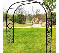 Grande arche de jardin en métal for plantes grimpantes, support 2,2 x 2,3 m, noir, idéale for jardin, pelouse, patio, cour, décoration de mariage, arches de roses for décoration de jardin(Green,3.4*2.