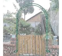 Grande arche de jardin en métal pour plantes grimpantes - Tuyau en fer de 1,8 m, 2,0 m, 2,8 m, 3 m - Parfait pour les mariages, les jardins, les pelouses, les terrasses, les entrées