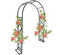 Grande Arche de Jardin en Métal Réglable Largeur 140 340 cm Treillis pour Plantes grimpantes Arche Verte pour Mariage Cérémonie 140 x 230 cm