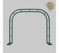 Grande arche de jardin en métal vert pour mariage, cadre en acier, pergola et treillis pour plantes grimpantes, arche de rose d'extérieur et structure de support, parfaite pour la décoration