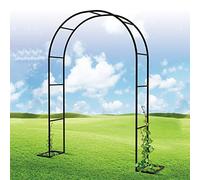 Grande arche de jardin, pergola en métal pour plantes grimpantes, support d'arche de rose, support de fleur, tonnelle de mariage pour roses, treillis durable pour plantes, décoration extérieure pour