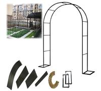 Grande arche de mariage - Treillis de jardin en métal pour plantes grimpantes intérieur/extérieur - Décoration de cérémonie parfaite pour les mariages, les fêtes, les patios de jardin et les