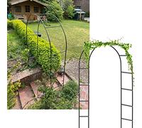 Grande Arche en métal - Arche de Jardin, Arche de Mariage, tonnelle pour Plantes grimpantes, décoration de fête d'anniversaire, pelouse extérieure (Couleur : Blanc, Dimensions : 233 x 220 x 25 cm
