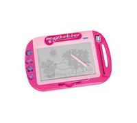Grande Ardoise Magique Pour Mega Sketcher Classic Rose Et 4 Tampons Magnetiques Et Stylet - Tableau Tablette Dessin Effacable - Jeu Creatif Avec Carte