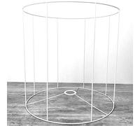 Grande Armature Ronde blanche Hauteur et Diam. 50 cm, Diam. Douille E27, 38mm pour Abat-jour