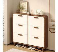 Grande armoire à chaussures indépendante pour entrée, couloir, salon, chambre à coucher (119 x 120 x 17 cm)