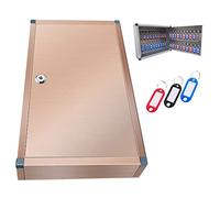 Grande armoire à clés avec serrure - Boîte de rangement murale en acier pour clés avec 104 130 156 positions avec étiquettes - Idéal pour les usines, les bureaux et les appartements