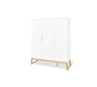 Grande armoire 'bridge' blanc bois