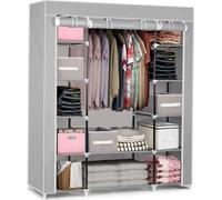 Grande armoire textile à tiroirs Massido - gris