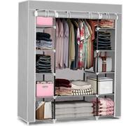 Grande armoire textile Massido - gris