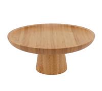 Grande Assiette à Fruits, Support à Gâteau Rond en Bois Massif, Plateau de Base Haut pour Cupcakes et Desserts de Style Rustique, pour Mariages, Fêtes D'anniversaire (Couleur