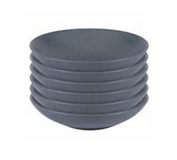 Grande assiette creuse Vésuvio bleu 25 cm (lot de 6) - Table Passion