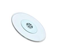 Grande assiette de service Lazy Susan en verre trempé pour table de salle à manger, plateau tournant rond de 61 cm - Parfait pour partager des aliments et recevoir
