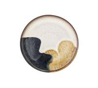 Grande assiette en grès beige, artisanale, ronde, à motifs - Bloomingville, Jules - Ø29 cm