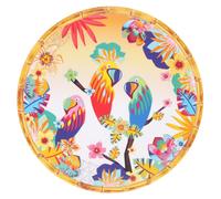 Grande assiette mélamine perroquets 28c