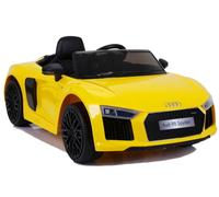 Grande Audi R8 électrique à marcher JJ2198 jaune
