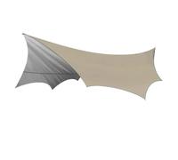 Grande bâche de Camping étanche octogonale 5,1 x, m, Motif Papillon, Protection Solaire d'extérieur(Khaki)