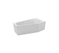 Grande baignoire d'angle RIHO RETHINK SPACE L Plug&Play 180x110 cm-Blanc-Gauche-Blanc--