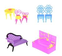 Grande Baignoire Pièces/Ensemble, 1/2/3, Baignoire, Chaise De Table, Canapé, Armoire, Tiroir Mobile, Placard, Accessoires De Meubles Pour Maison De Poupée