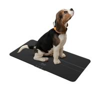 Grande balance numérique LED pour animal de compagnie, 100 kg (± 10 g), avec 3 modes de pesée (kg/lb/st:lb), rechargeable, 69 x 33 cm (noir)