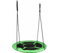 Grande Balançoire Ronde << Pelouse Xl >> En Tissu Et Métal Ø 110 Cm--