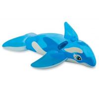 Grande Baleine Bleu : 152 x 114 cm - Matelas Gonflable - Set Piscine + Carte Tigre - mer