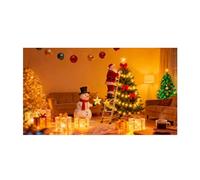 Grande banderole extérieure pour porte de garage, idéale pour les fêtes de fin d'année, porche ou jardin. Panneau de bienvenue festif. (C, 480x210cm)