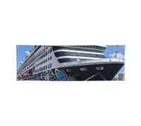 Grande bannière 180 x 60 cm - Grand panneau mural personnalisé à suspendre - Bannière de bateau de croisière pour intérieur et extérieur - Bannières d'art mural pour fête d'anniversaire, décoration