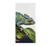 Grande bannière caméléon à suspendre pour porte d'entrée, fête, printemps, intérieur et extérieur